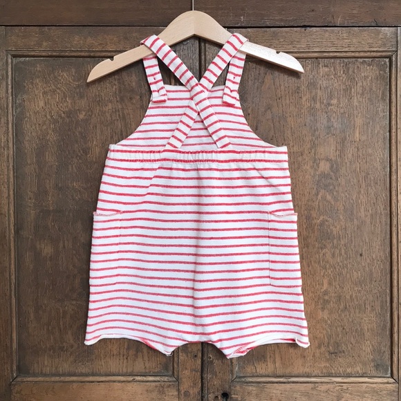 Terrycloth fabric overalls / romper jumpsuit - Picture 2 of 7